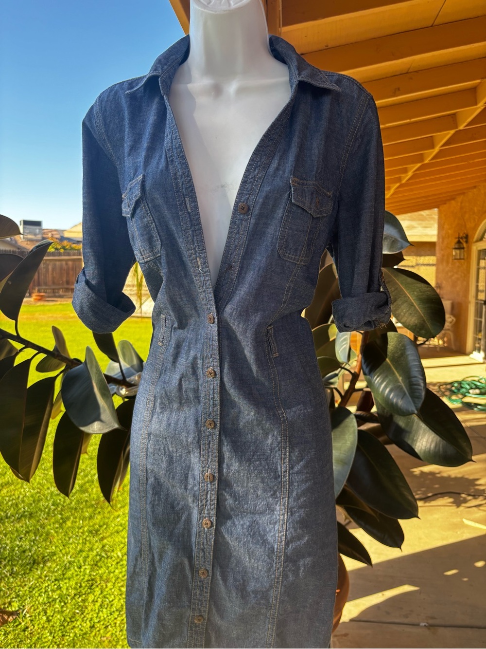 Sonoma Blue Denim Button-Up Shirt